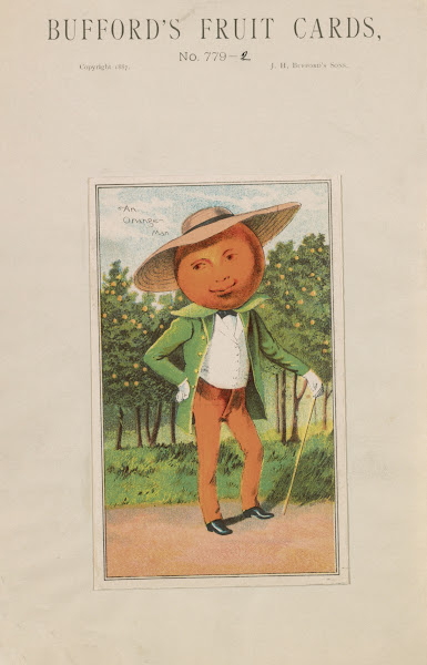 Buffords fruit cards no 779 2 orange 1887