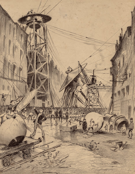 Humans Dissecting Martian War Machines 1906