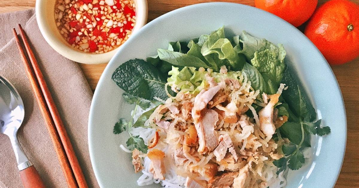 Bún Bì Trộn Riềng