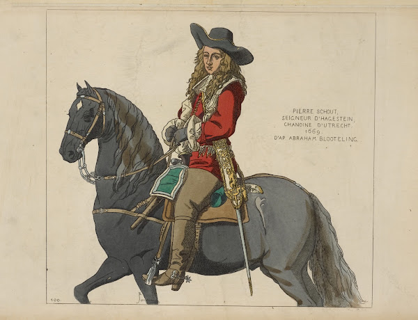 Pierre Schout Seigneur dHagestein chanoine dUtrecht 1669 Daprès Abraham Blooteli