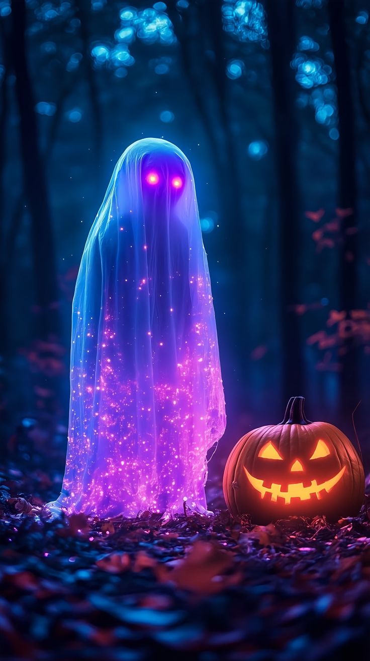 Halloween Ghost Pumpkin Picture