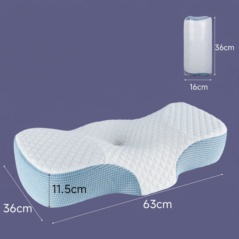 Butterfly-shaped neck pillow MJ8147 with dual core