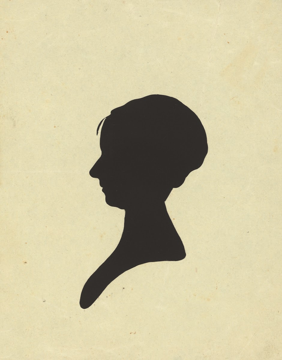 Silhouette of woman facing left no 2 1761 1827