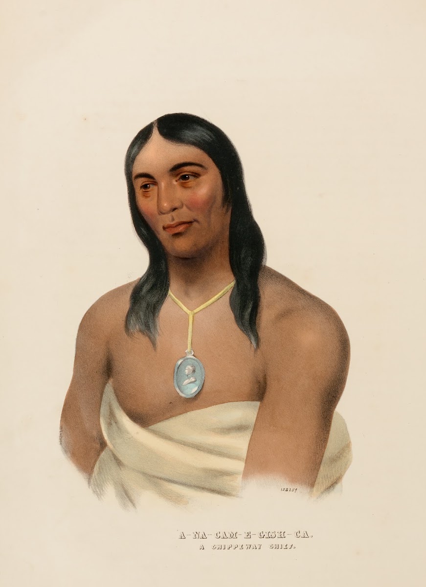 ANa Cam E Gish Ca A Chippewa Chief ca 1837 1844