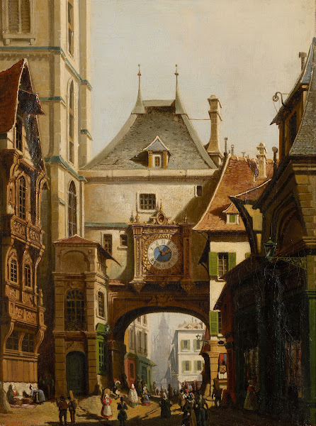 Gezicht Op Rouen 1850