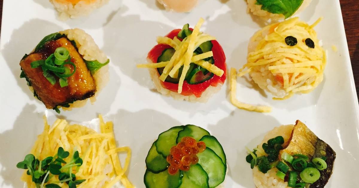 Tiệc sushi viên temari sushi ;) vừa dễ thương vừa dễ làm