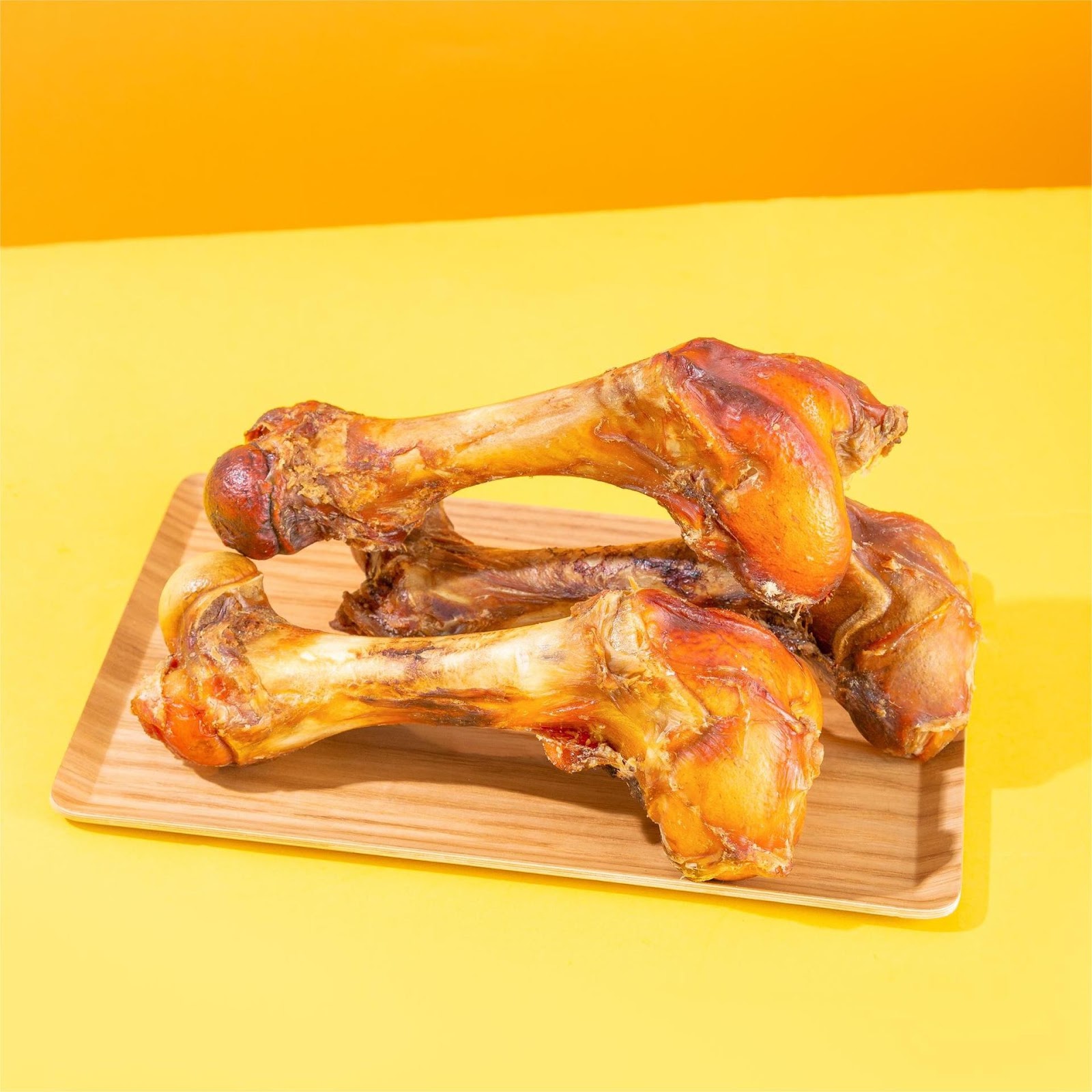 Chew stick with meat and beef bone for dogs