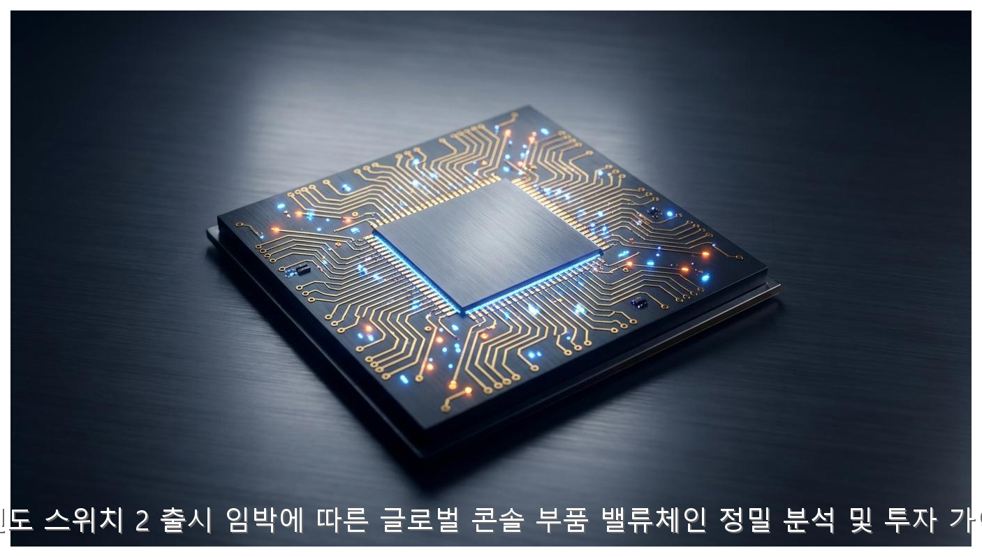 닌텐도 스위치 2 출시 임박에 따른 글로벌 콘솔 부품 밸류체인 정밀 분석 및 투자 가이드 핵심 안내 및 분석 인포그래픽 (2)