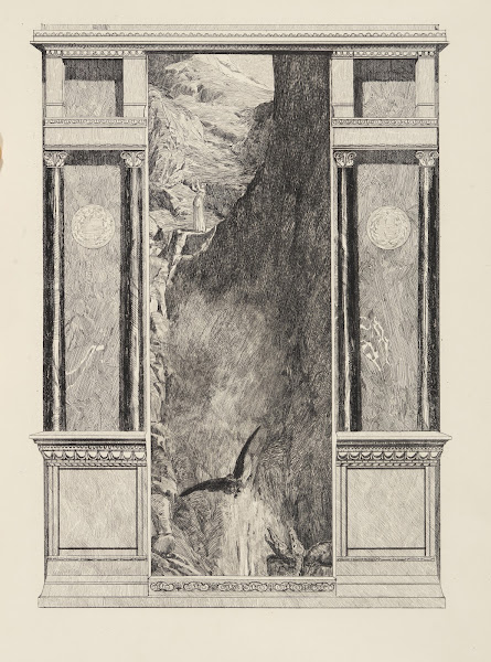 Psyche und der Adler Jupiters Amor und Psyche Opus V Blatt 37 1880