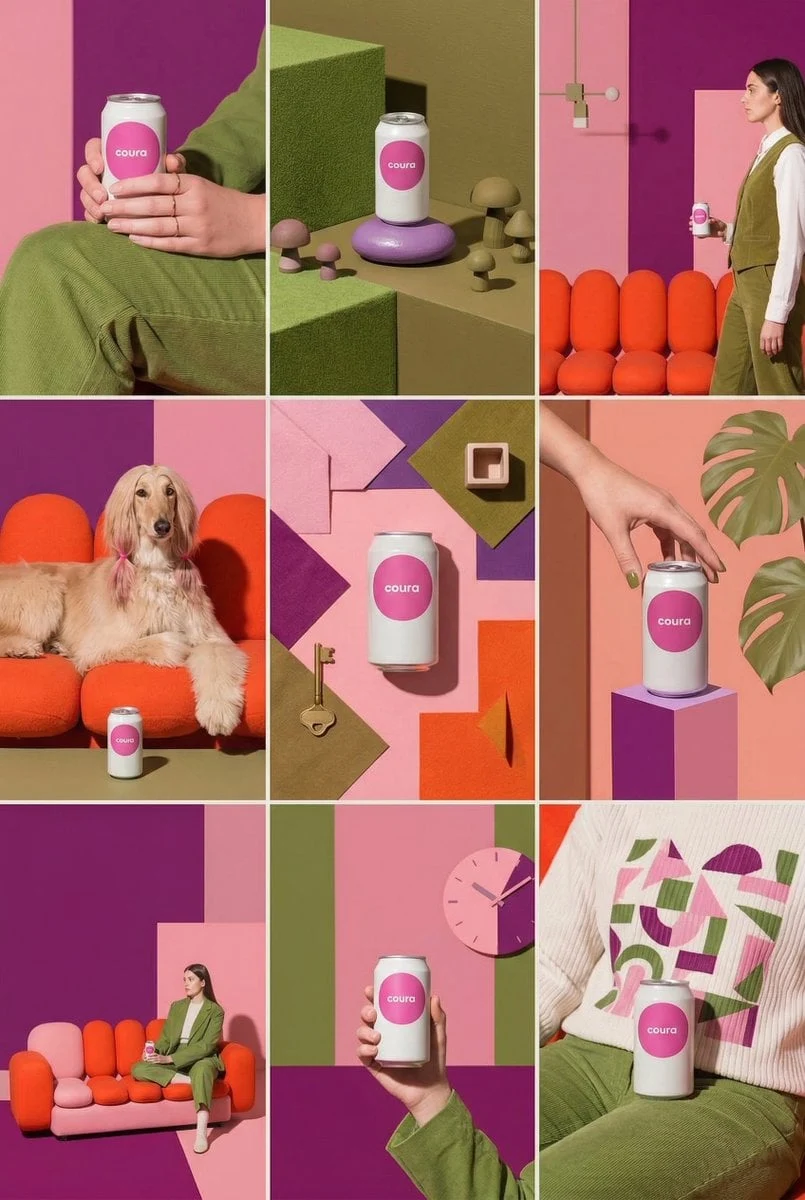 Crea un feed de Instagram de 9 imágenes para este producto con [la misma estética].