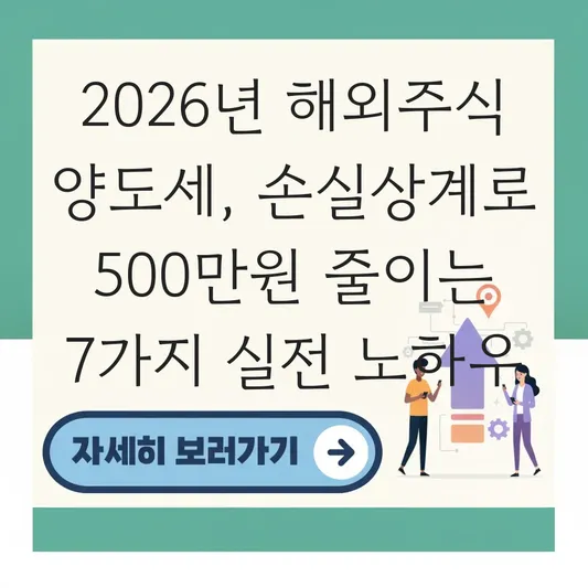 해외주식 손실상계(손익통산) 적용하여 양도세 납부 금액 줄이는 실전 노하우 대표 이미지