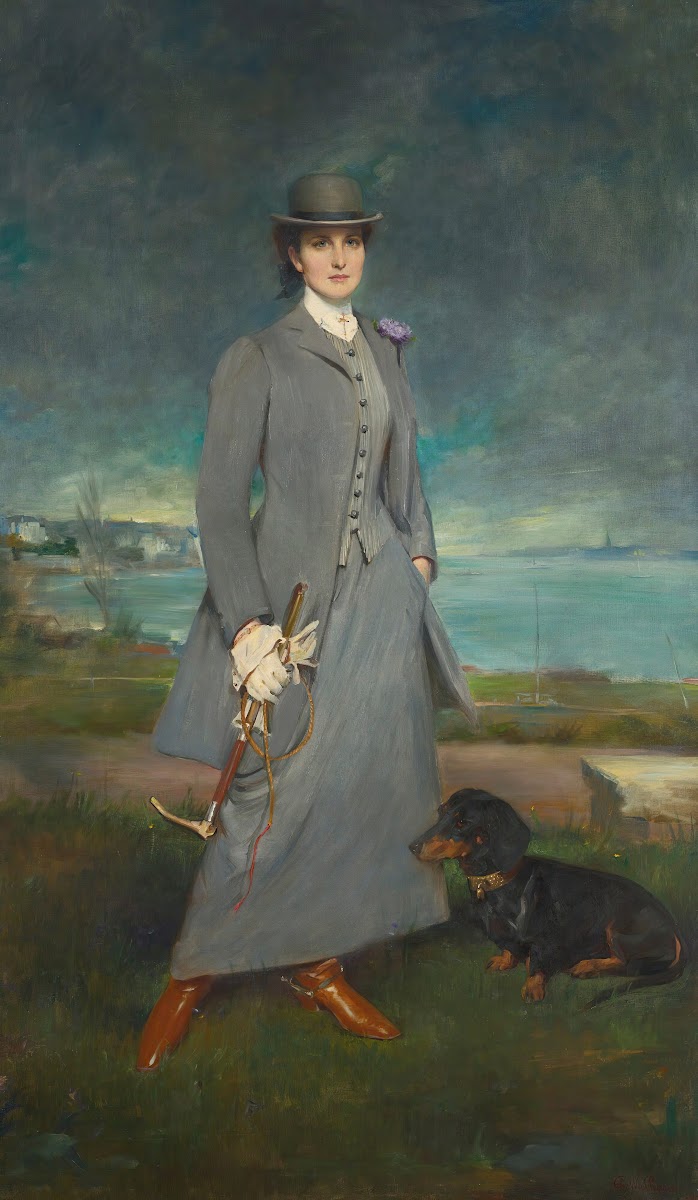 Portrait Of Countess De La Maitrie Inequestrian Dress 1910
