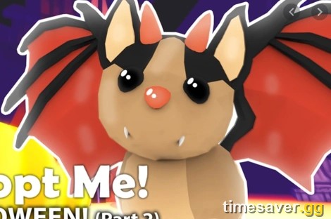 Adopt Me Bat Dragon pet render — the 2019 Halloween limited that tops the value chart