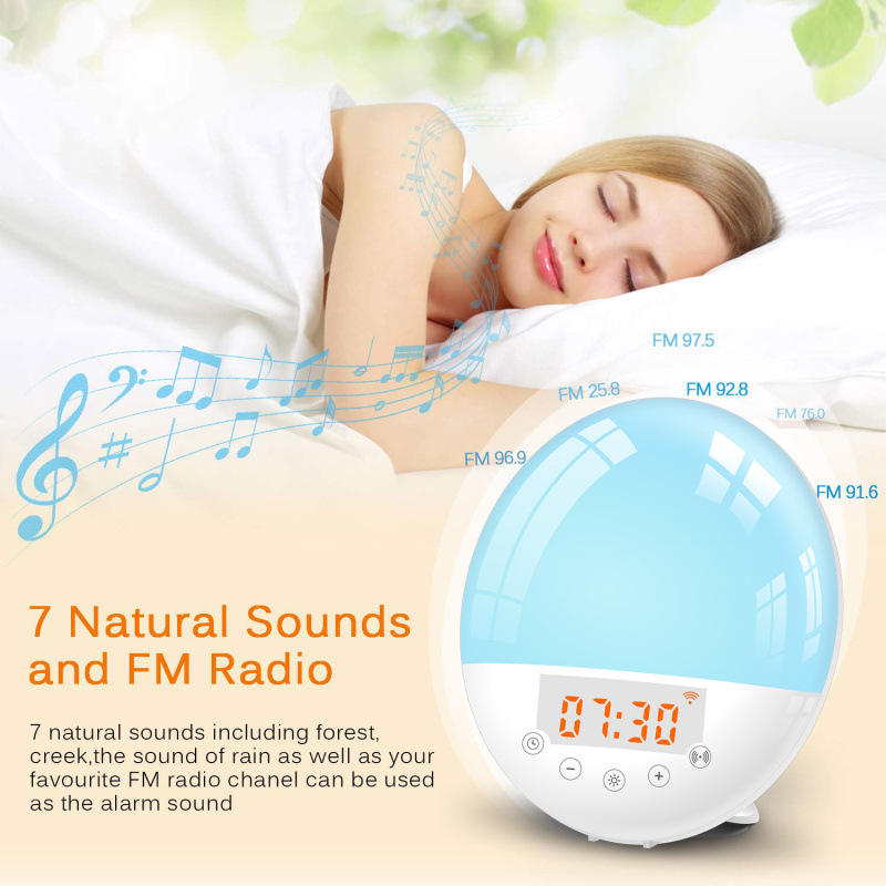 WiFi LED Wake Up Light with Voice Control and Color Change