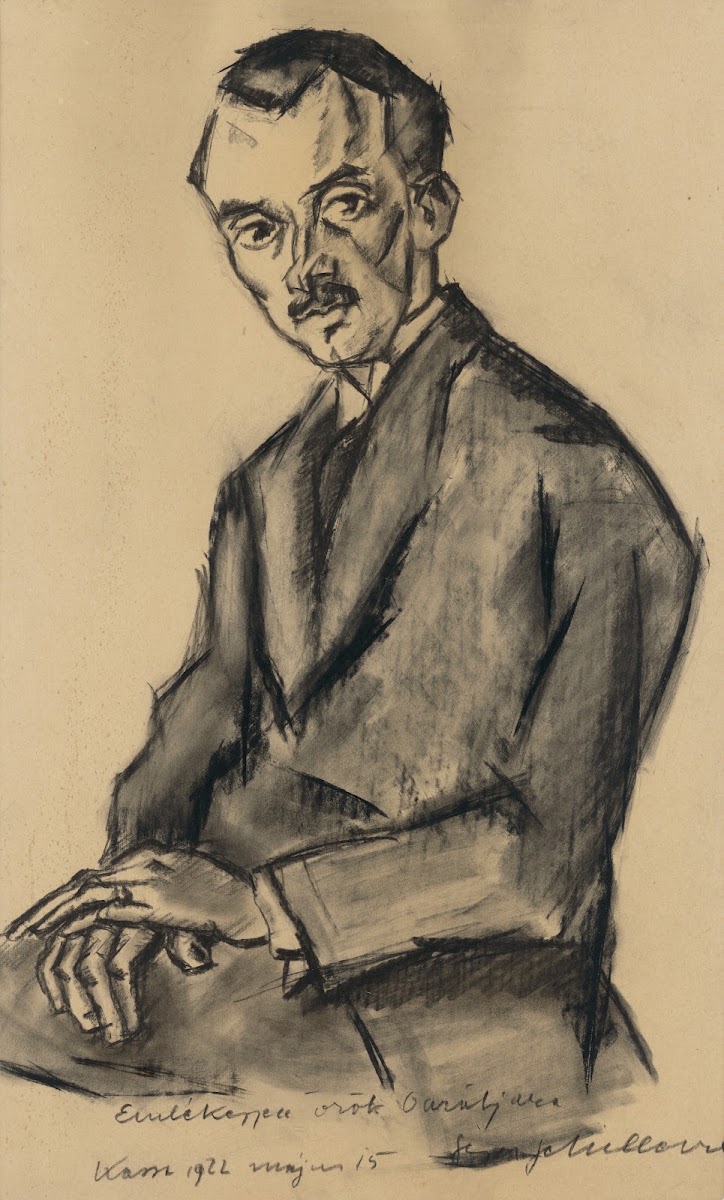 Štúdia sediaceho muža 1922