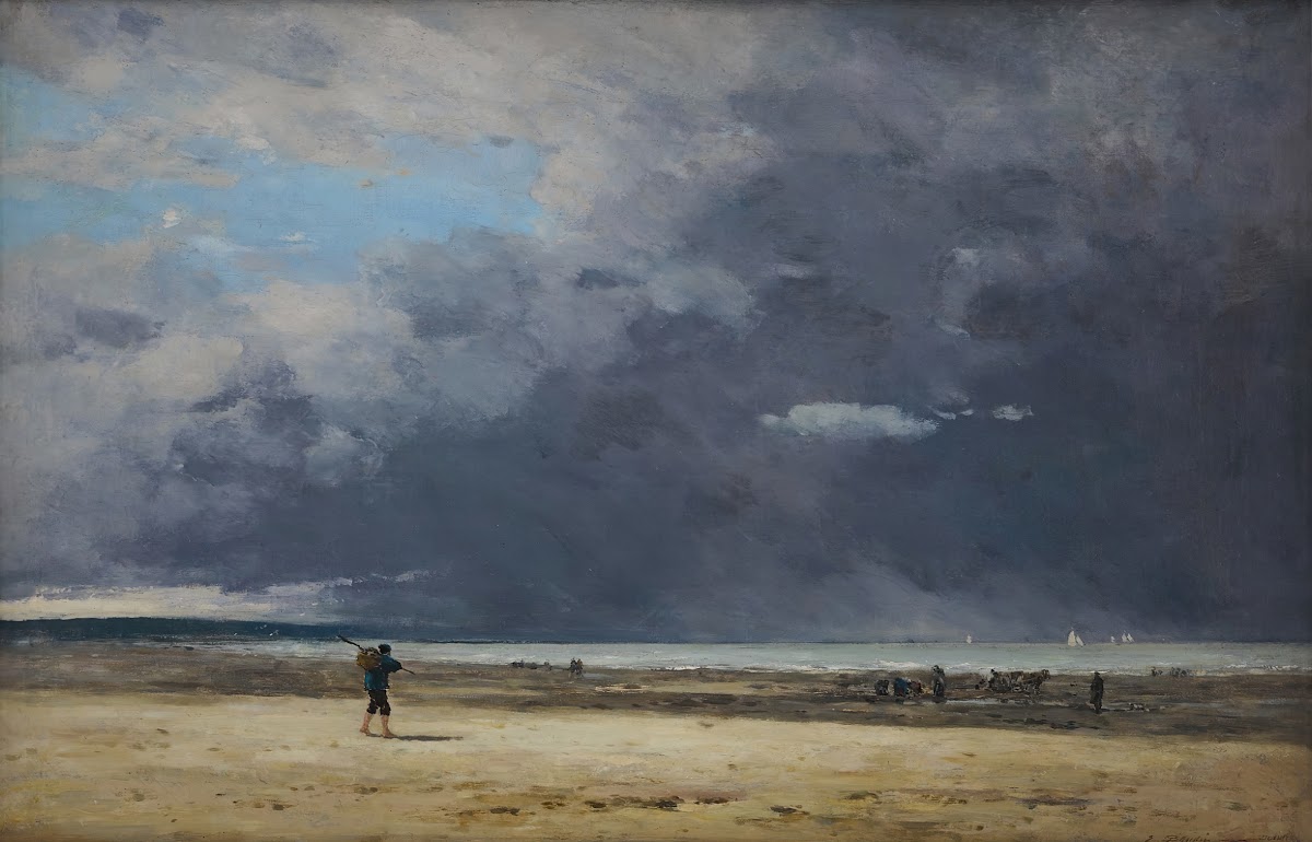 Deauville marée basse 1860 65