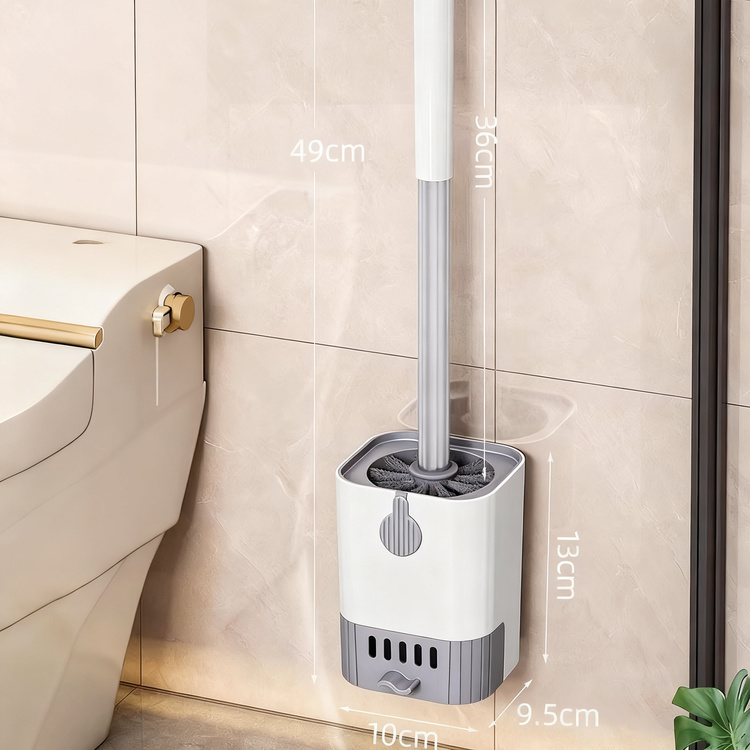 Toilettenbürste mit Halter und Ablage