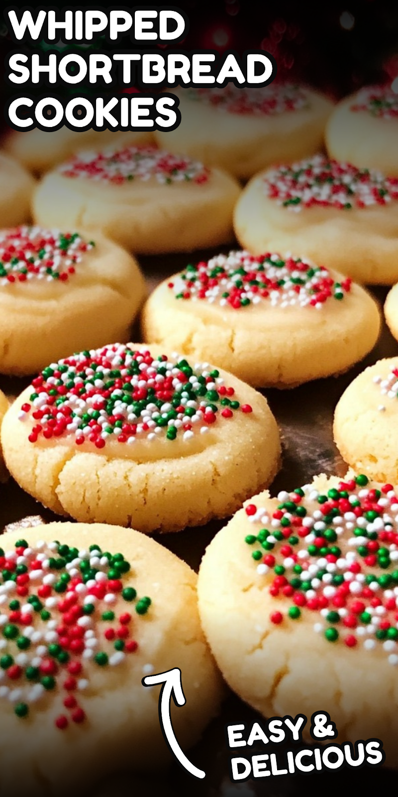 Whipped Shortbread Cookies