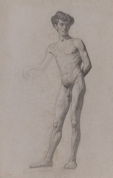 Staande naakte jongeman 1874   1925