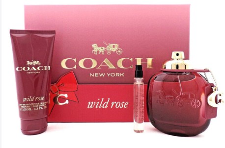 ESTUCHE COACH COACH WILD ROSE MUJER 3PZS 90ML EDP + 7.5ML EDP + CREMA