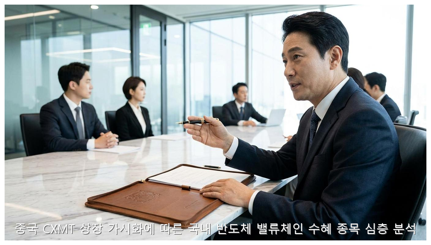 중국 CXMT 상장 가시화에 따른 국내 반도체 밸류체인 수혜 종목 심층 분석 핵심 안내 및 분석 인포그래픽 (6)