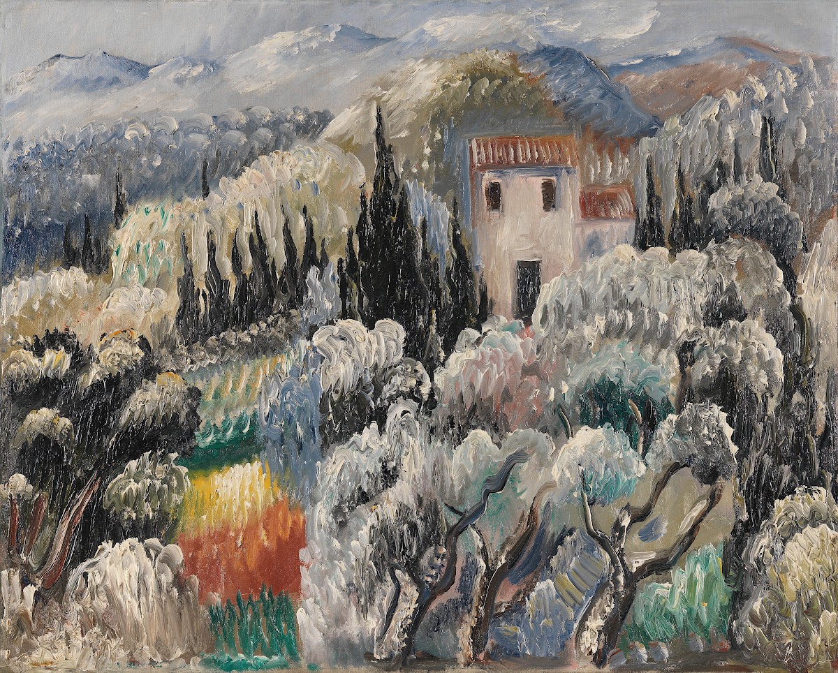 Spätnachmittag Haus im Olivenhain 1939