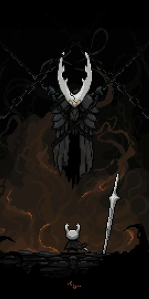 Hollow Knight, The Radiance, Pixel Art, Video Game Art 4K Wallpaper Background