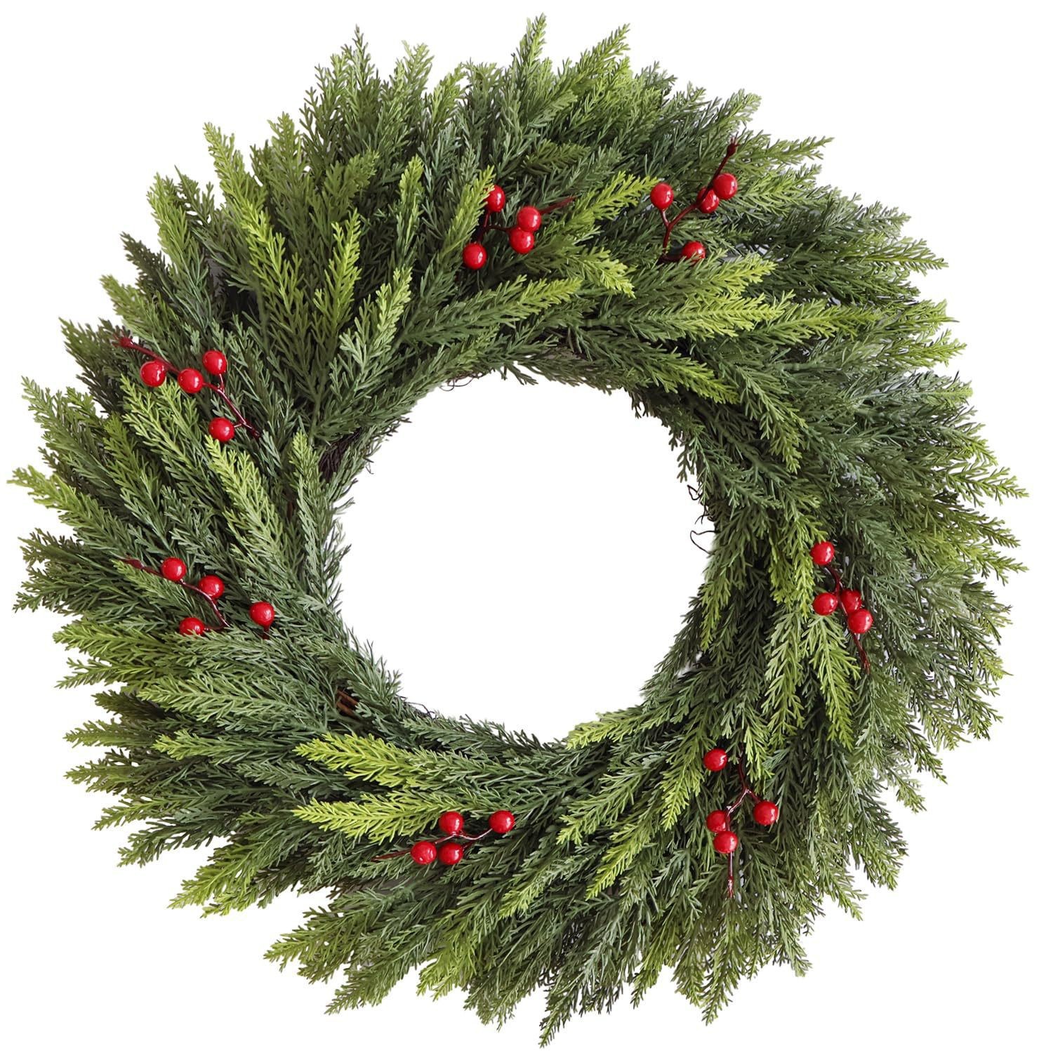 Artificial Norfolk Pine Wreath for Wall and Table