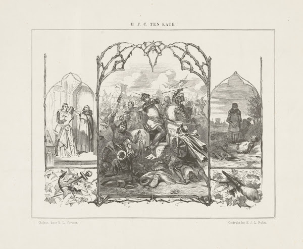 Triptych With Scenes From The Crusades