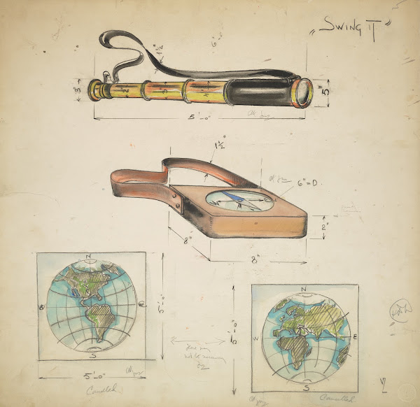 Swing It Props 3 Telescope Compass Maps 1934 1943