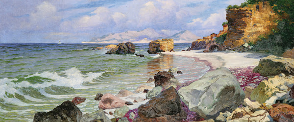 Breaking waves near the Amalfi coast 1910