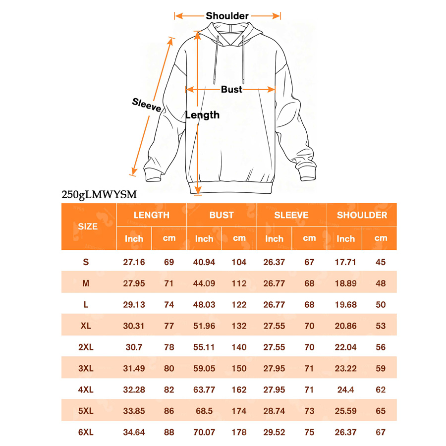 AOP 250G Hooded Sweatshirt Double Hood