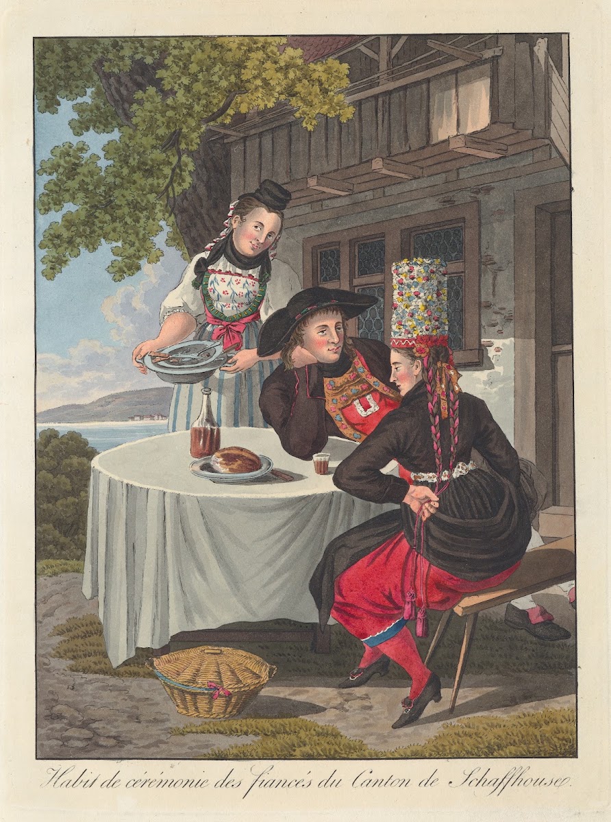 Habit de cérémonie des fiancés du Canton de Schaffhouse 1808