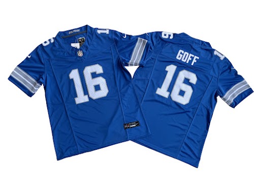 Detroit Lions Jared Goff Nike Blue Vapor F.U.S.E. Limited Jersey 2.jpeg