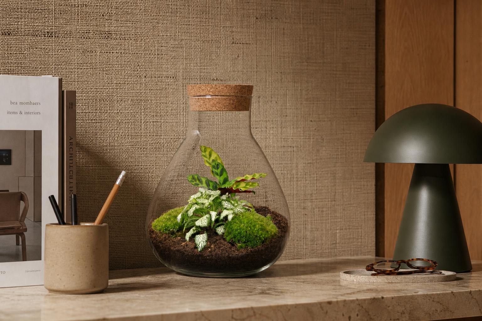 Sammie Calathea - Terrarium - Bottle garden DIY kit