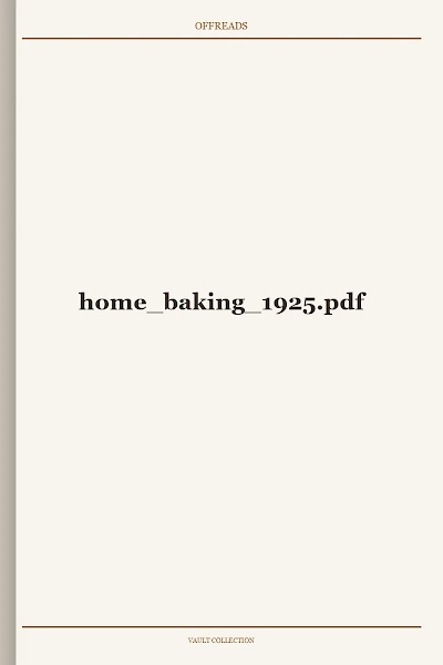 home baking 1925