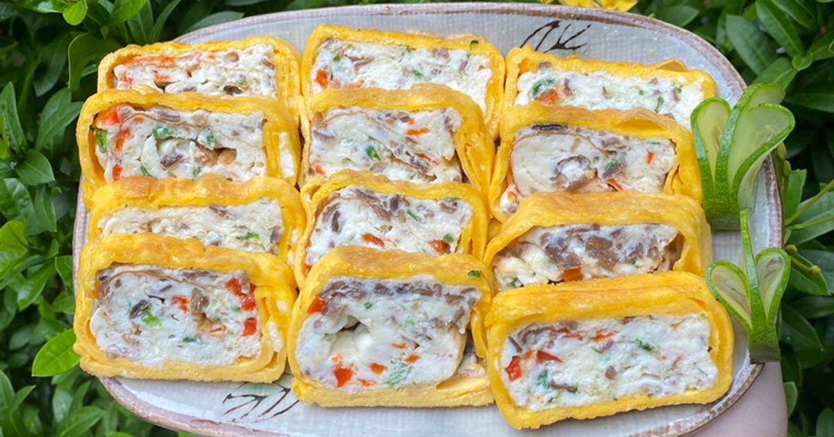 Trứng cuộn cho bé