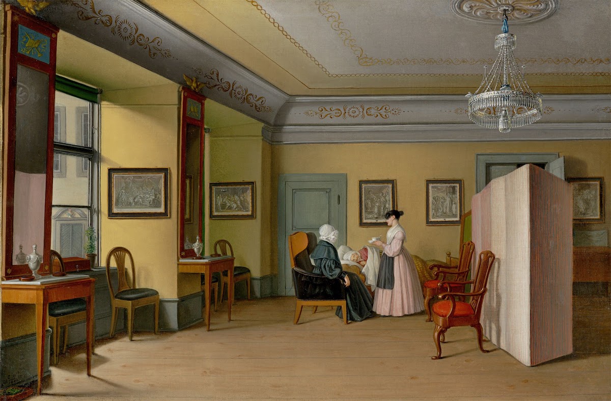 Szene im Hause Bluhm in Reval 1841