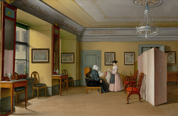 Szene im Hause Bluhm in Reval 1841