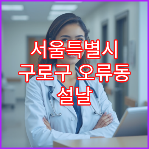 서울특별시 구로구 오류동 설날 명절 안과 연휴 진료 병원 결막염·시력저하 상담 가능