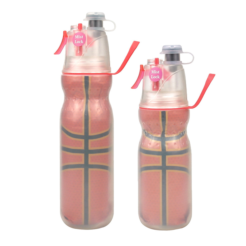Sports drink bottle with spray function, 470–590 ml