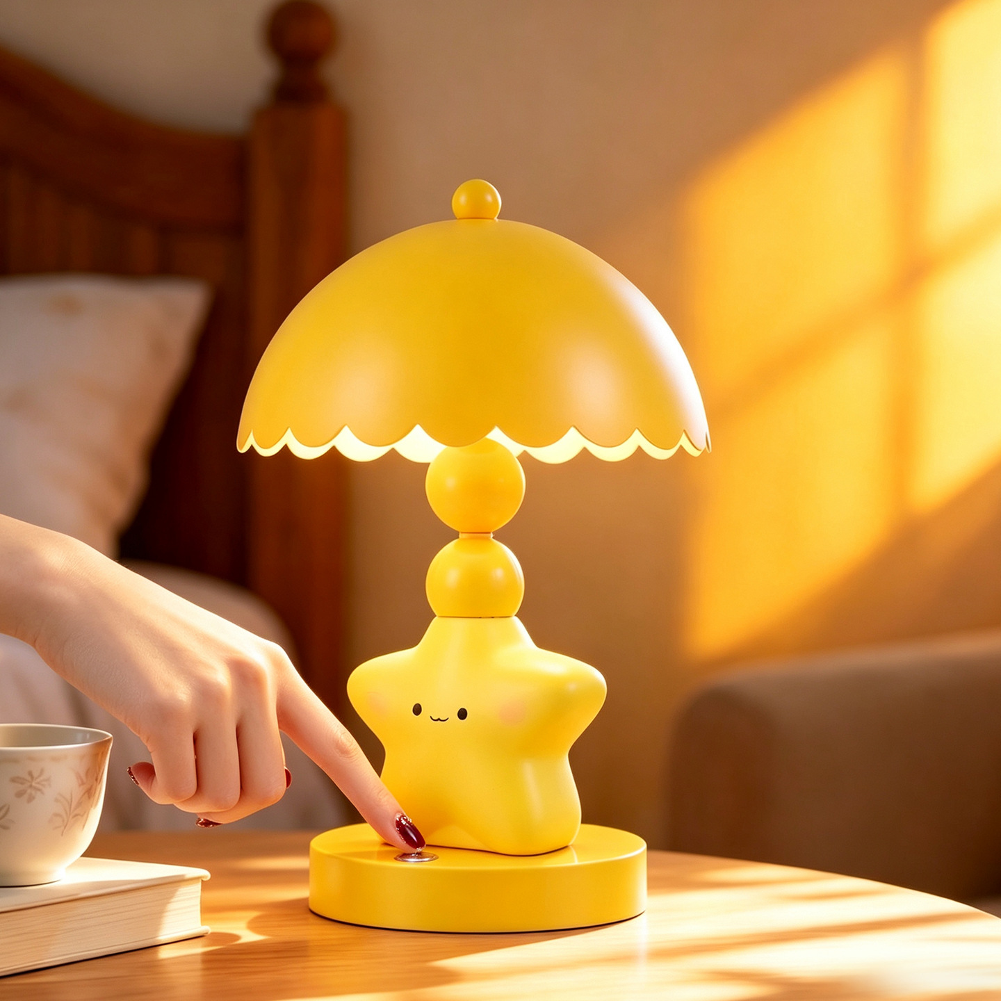 Stern-Tischlampe mit Farbwechsel