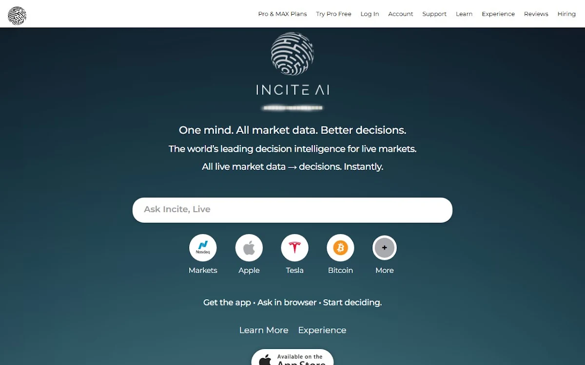 Captura de Incite Advisor