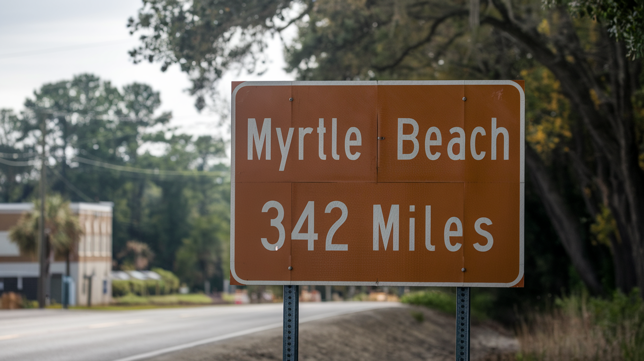 Distance and Travel Guide: Dayton, Ohio to Myrtle Beach