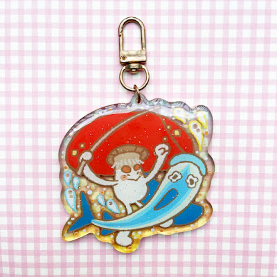 Mushroom Gramps Keychain