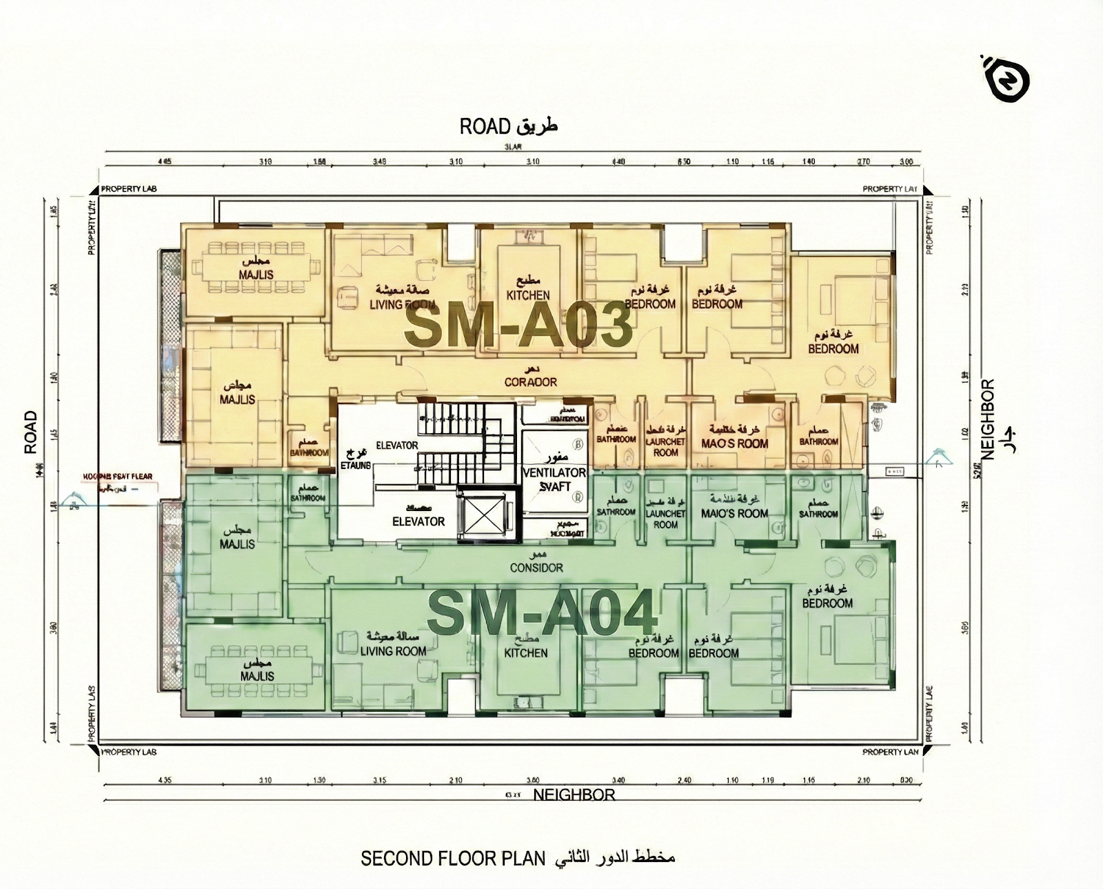مخطط الدور الثاني