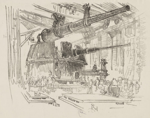 Fitting Guns in Turrets 1916