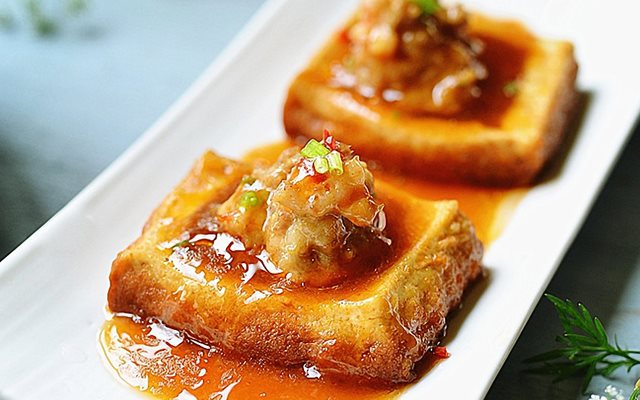 Đậu Hũ Nhồi Tôm Thịt
