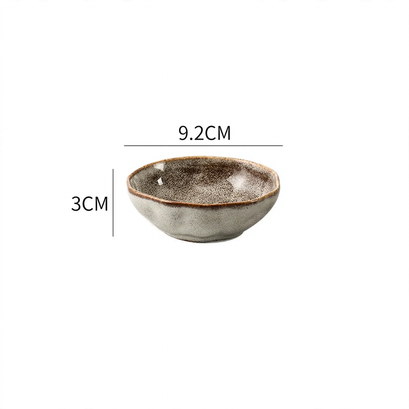 Vintage ceramic dish set, rustic design