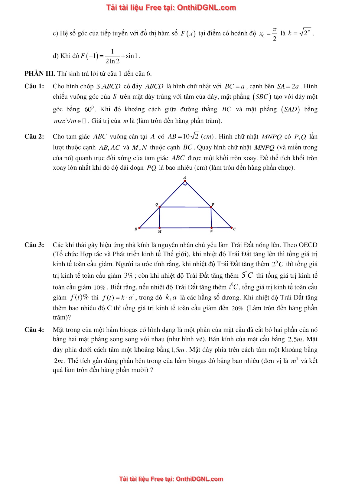 32 đề phát triển minh họa môn toán - có đáp án